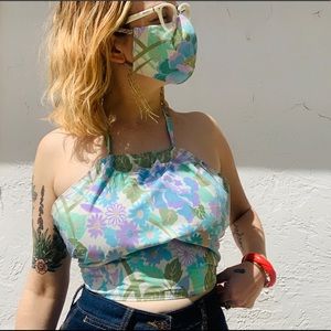 Handmade Floral Halter & Mask